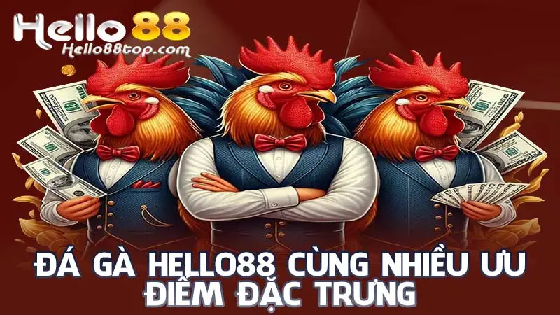 Đá gà Hello88 cùng nhiều ưu điểm đặc trưng